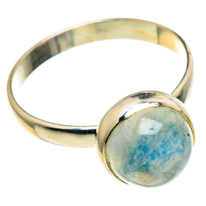 Rainbow Moonstone Rings handcrafted by Ana Silver Co - RING86379 - Photo 2