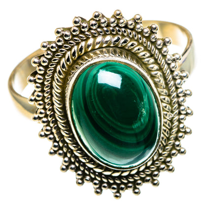 Malachite Rings handcrafted by Ana Silver Co - RING86380