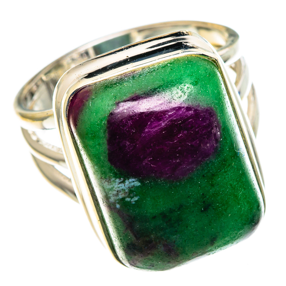 Ruby Zoisite Rings handcrafted by Ana Silver Co - RING86381