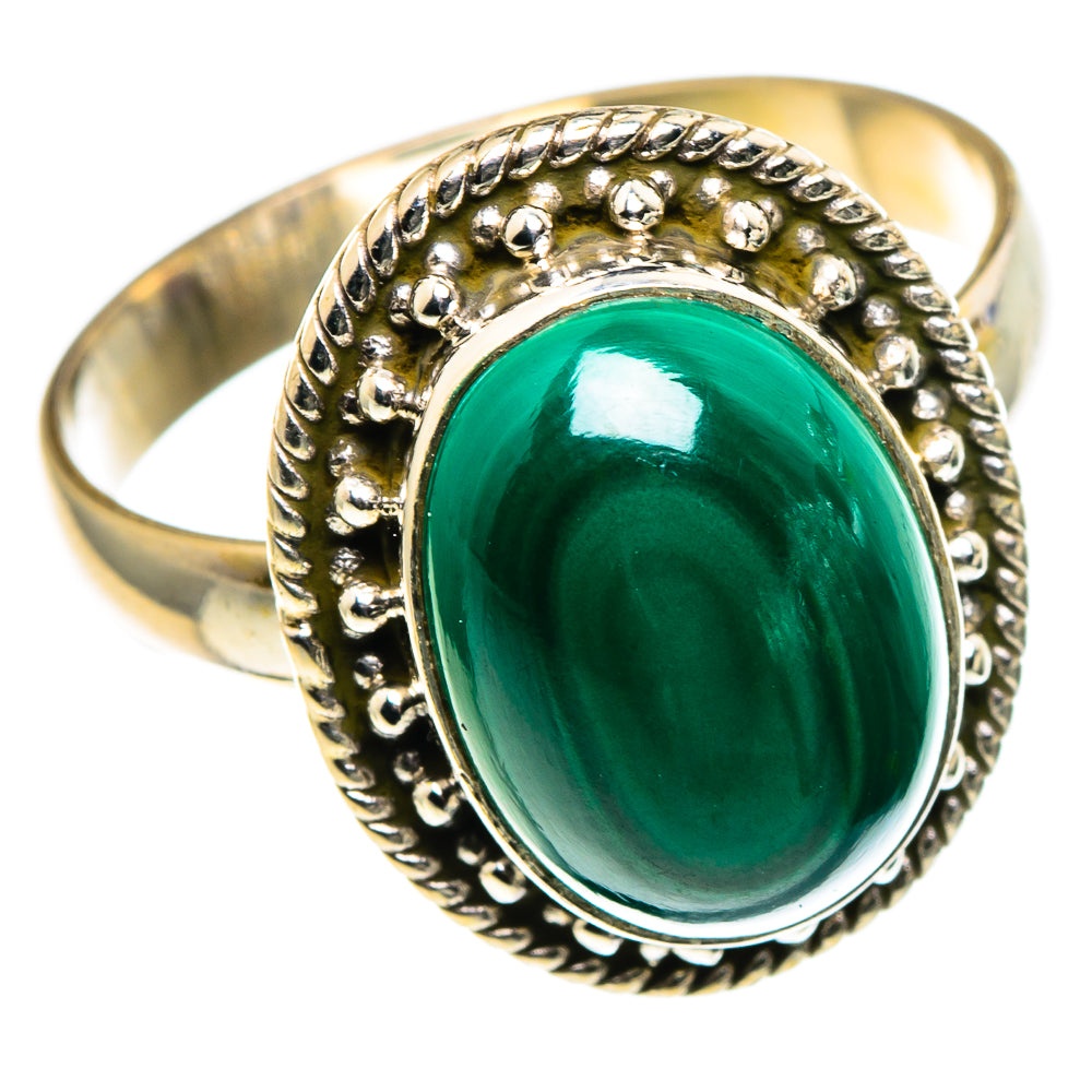 Malachite Rings handcrafted by Ana Silver Co - RING86382