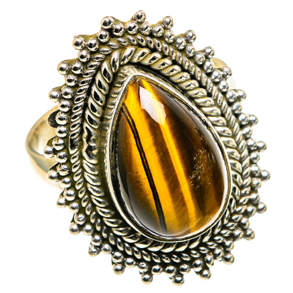 Tiger Eye Rings handcrafted by Ana Silver Co - RING86385
