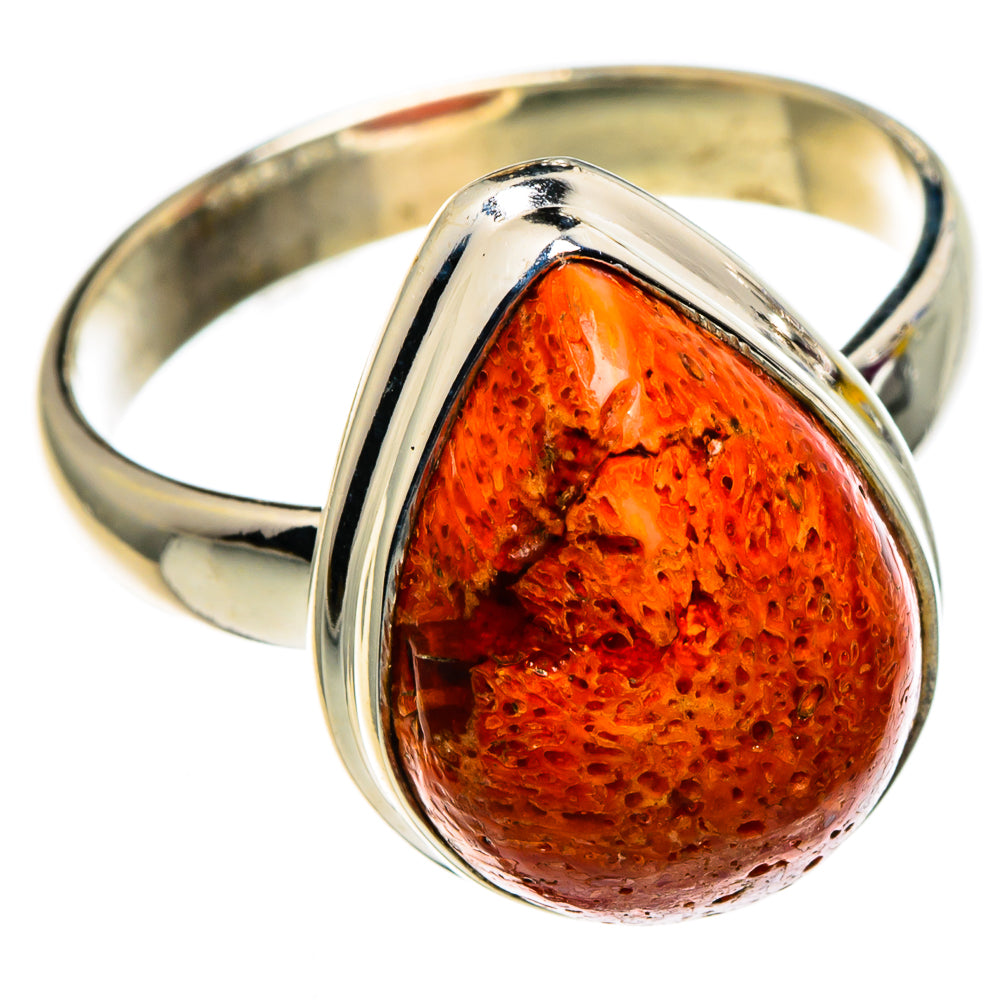Sponge Coral Rings handcrafted by Ana Silver Co - RING86388 - Photo 2