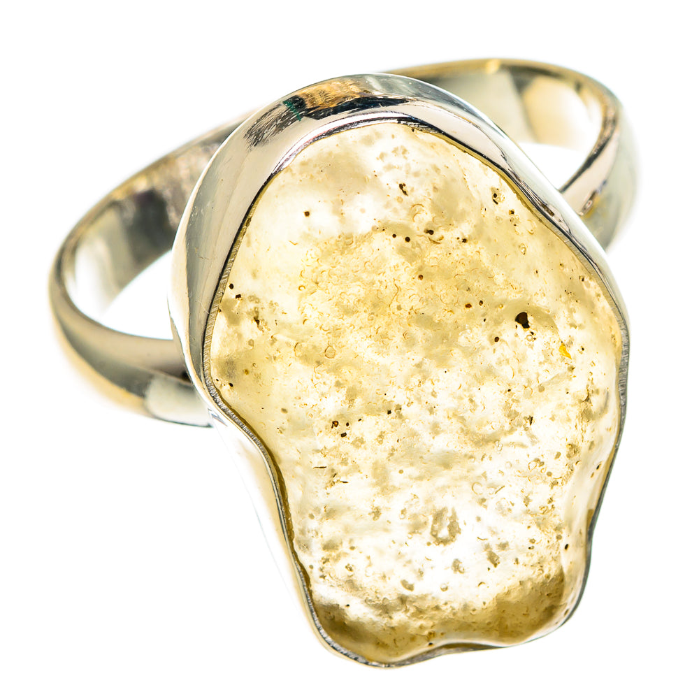 Libyan Desert Glass Rings handcrafted by Ana Silver Co - RING86391