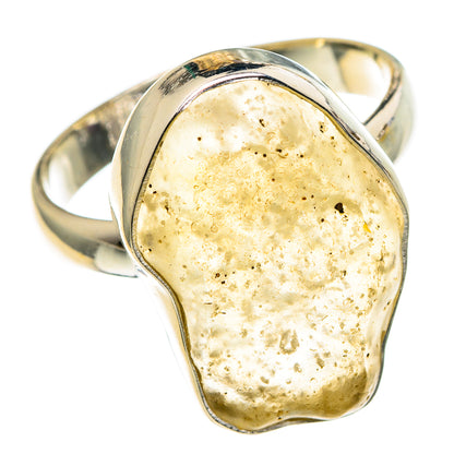 Libyan Desert Glass Rings handcrafted by Ana Silver Co - RING86391