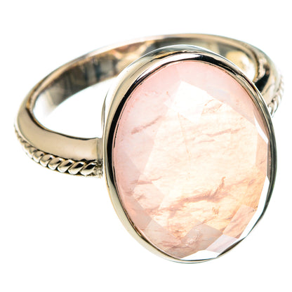 Rose Quartz Rings handcrafted by Ana Silver Co - RING86395