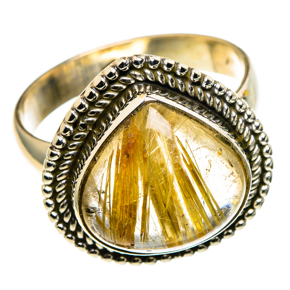Rutilated Quartz Rings handcrafted by Ana Silver Co - RING86398