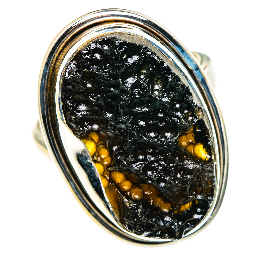 Tektite Rings handcrafted by Ana Silver Co - RING86400