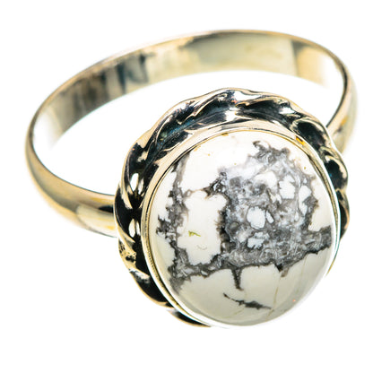 Howlite Rings handcrafted by Ana Silver Co - RING86405