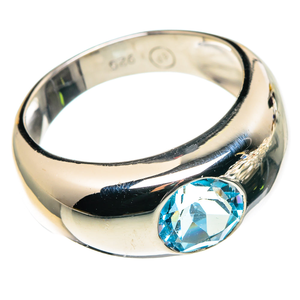 Blue Topaz Rings handcrafted by Ana Silver Co - RING86415