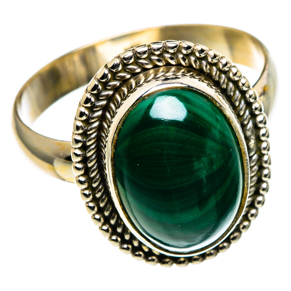 Malachite Rings handcrafted by Ana Silver Co - RING86418