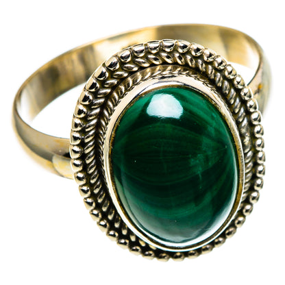 Malachite Rings handcrafted by Ana Silver Co - RING86418