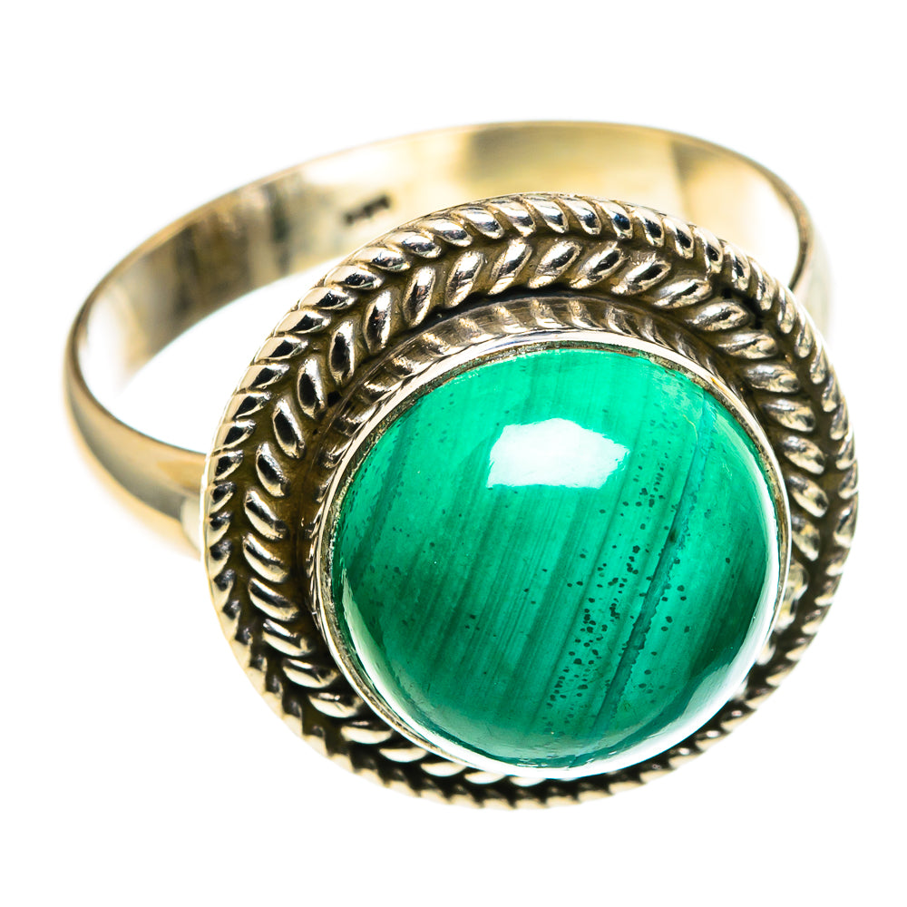 Malachite Rings handcrafted by Ana Silver Co - RING86420