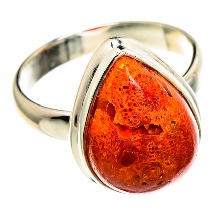 Sponge Coral Rings handcrafted by Ana Silver Co - RING86425
