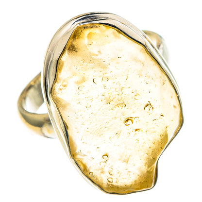 Libyan Desert Glass Rings handcrafted by Ana Silver Co - RING86427