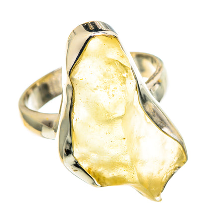 Libyan Desert Glass Rings handcrafted by Ana Silver Co - RING86429