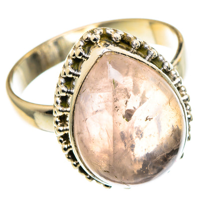 Rose Quartz Rings handcrafted by Ana Silver Co - RING86432
