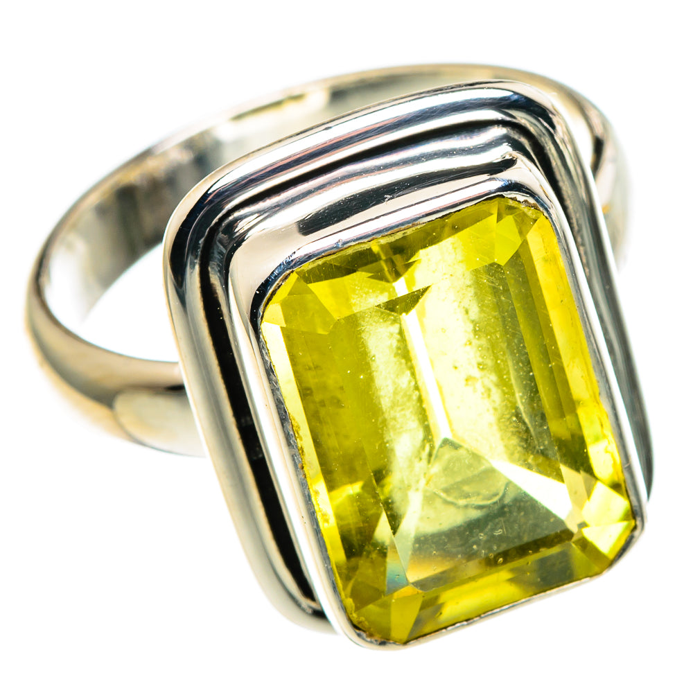 Lemon Quartz Rings handcrafted by Ana Silver Co - RING86446