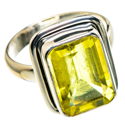 Lemon Quartz Rings handcrafted by Ana Silver Co - RING86446