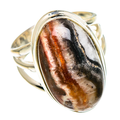 Crazy Lace Agate Rings handcrafted by Ana Silver Co - RING86457