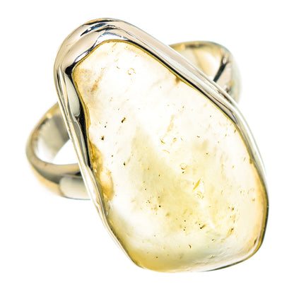 Libyan Desert Glass Rings handcrafted by Ana Silver Co - RING86458