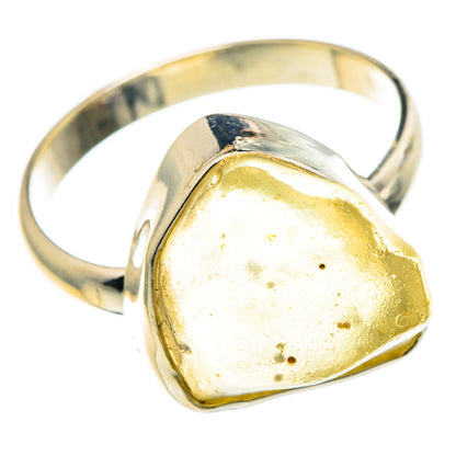 Libyan Desert Glass Rings handcrafted by Ana Silver Co - RING86463