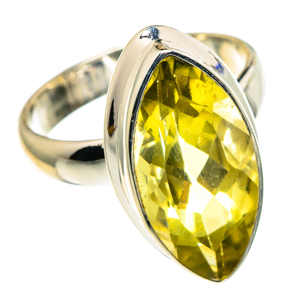 Lemon Quartz Rings handcrafted by Ana Silver Co - RING86479