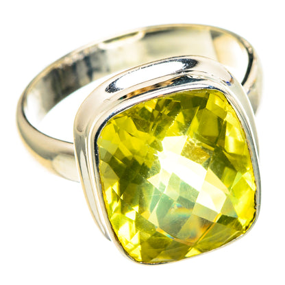 Lemon Quartz Rings handcrafted by Ana Silver Co - RING86480