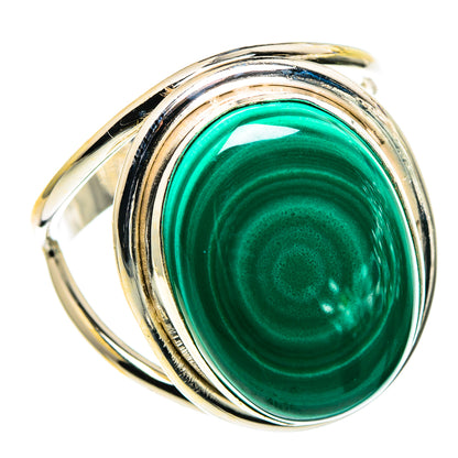Malachite Rings handcrafted by Ana Silver Co - RING86485