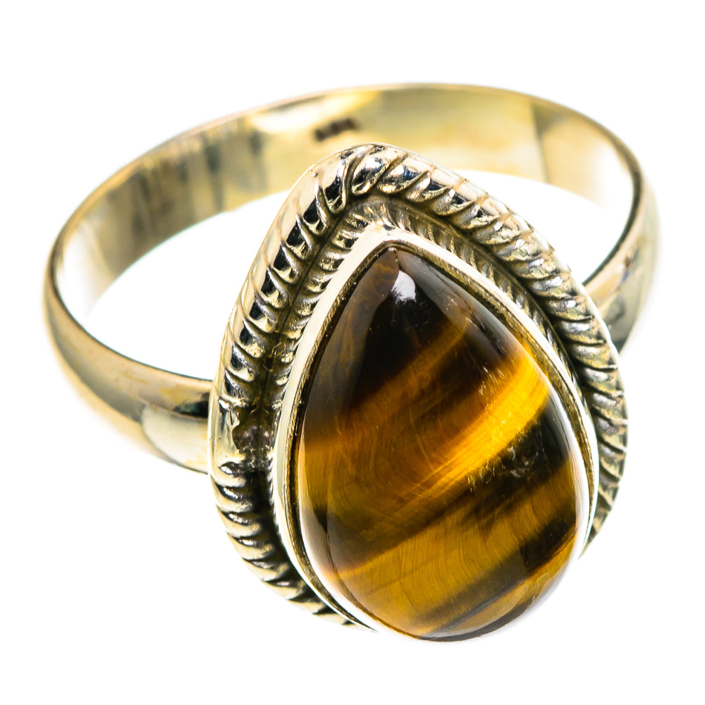 Tiger Eye Rings handcrafted by Ana Silver Co - RING86488