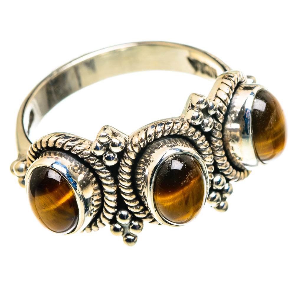 Tiger Eye Rings handcrafted by Ana Silver Co - RING86490