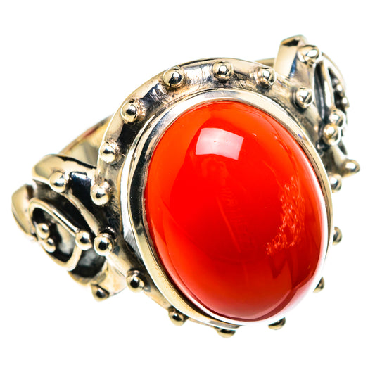 Red Onyx Rings handcrafted by Ana Silver Co - RING86495