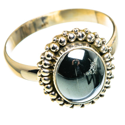 Hematite Rings handcrafted by Ana Silver Co - RING86512