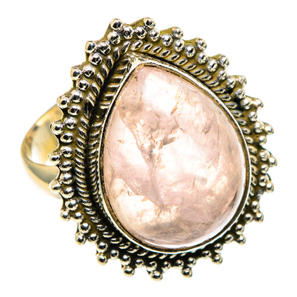 Rose Quartz Rings handcrafted by Ana Silver Co - RING86534