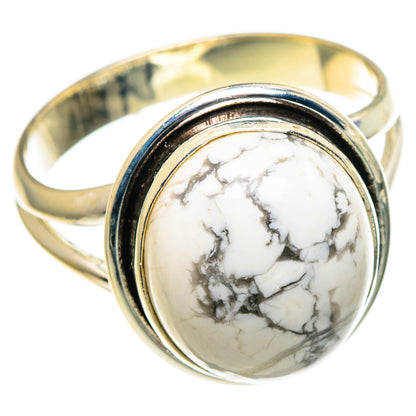 Howlite Rings handcrafted by Ana Silver Co - RING86541