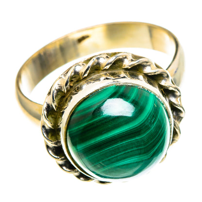 Malachite Rings handcrafted by Ana Silver Co - RING86553