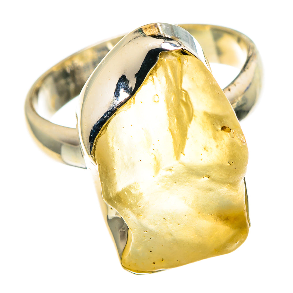 Libyan Desert Glass Rings handcrafted by Ana Silver Co - RING86559