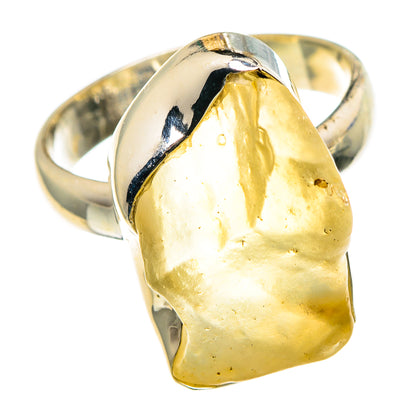 Libyan Desert Glass Rings handcrafted by Ana Silver Co - RING86559
