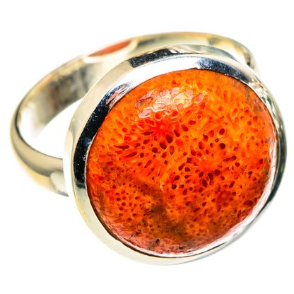 Sponge Coral Rings handcrafted by Ana Silver Co - RING86560