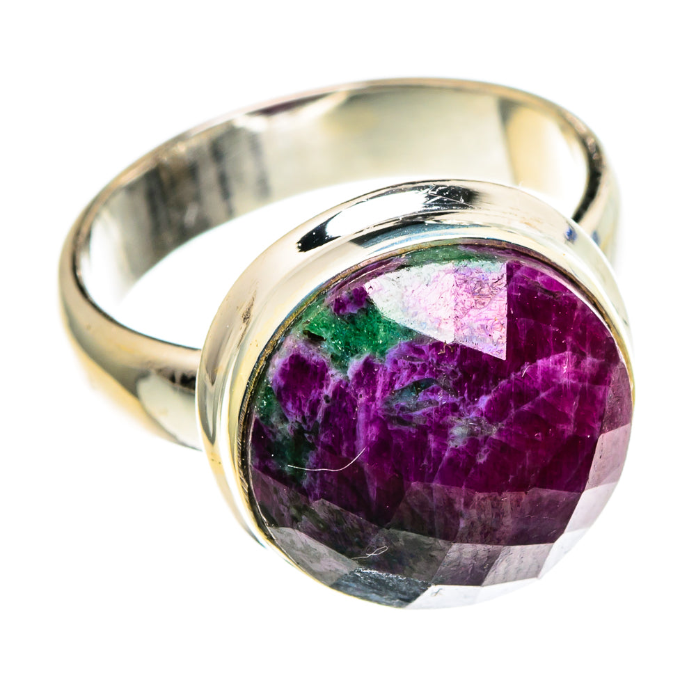 Ruby Zoisite Rings handcrafted by Ana Silver Co - RING86572