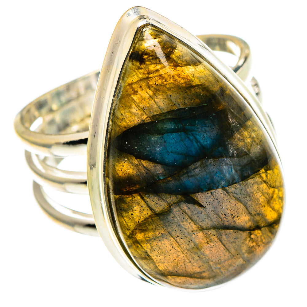 Labradorite Rings handcrafted by Ana Silver Co - RING86588