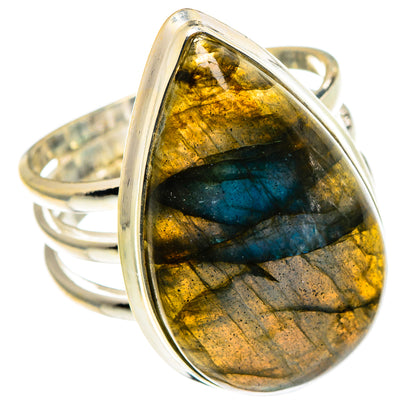 Labradorite Rings handcrafted by Ana Silver Co - RING86588