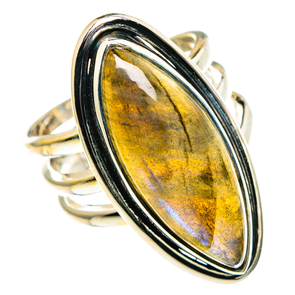 Labradorite Rings handcrafted by Ana Silver Co - RING86589