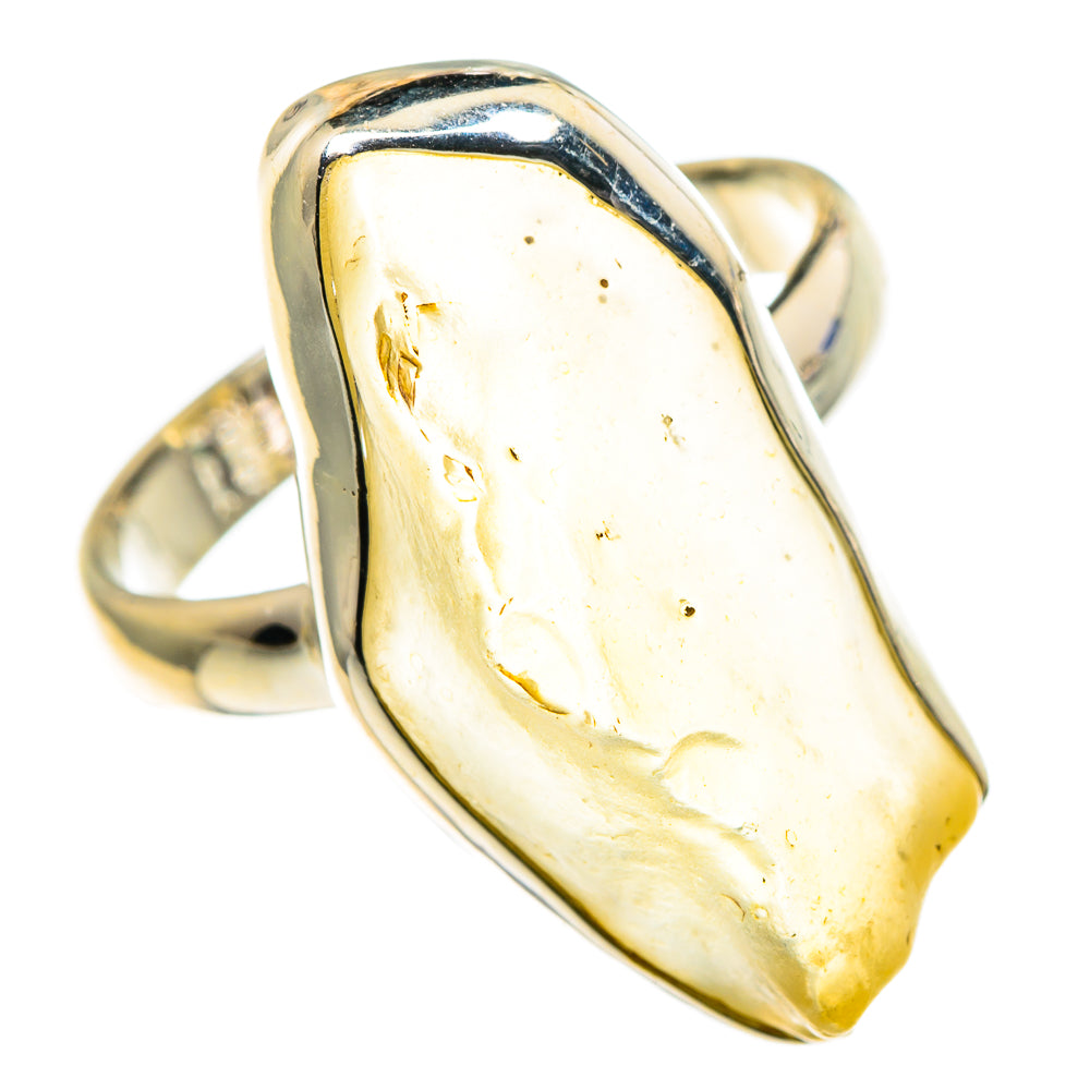 Libyan Desert Glass Rings handcrafted by Ana Silver Co - RING86599