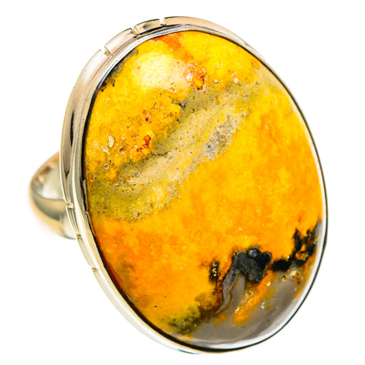 Bumble Bee Jasper Rings handcrafted by Ana Silver Co - RING86617