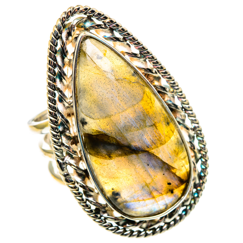Labradorite Rings handcrafted by Ana Silver Co - RING86624