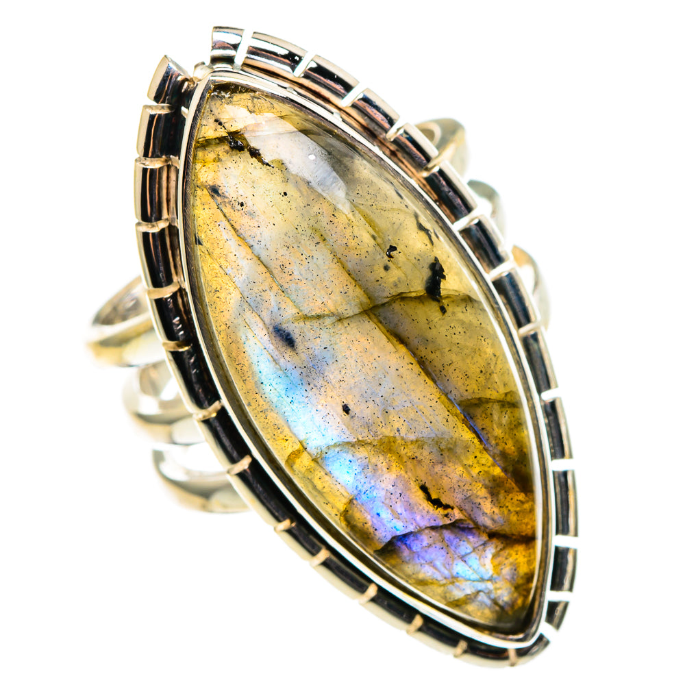 Labradorite Rings handcrafted by Ana Silver Co - RING86627