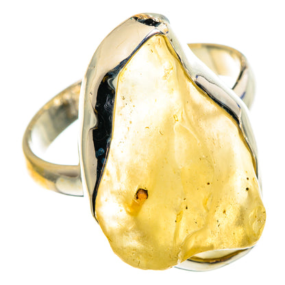 Libyan Desert Glass Rings handcrafted by Ana Silver Co - RING86635