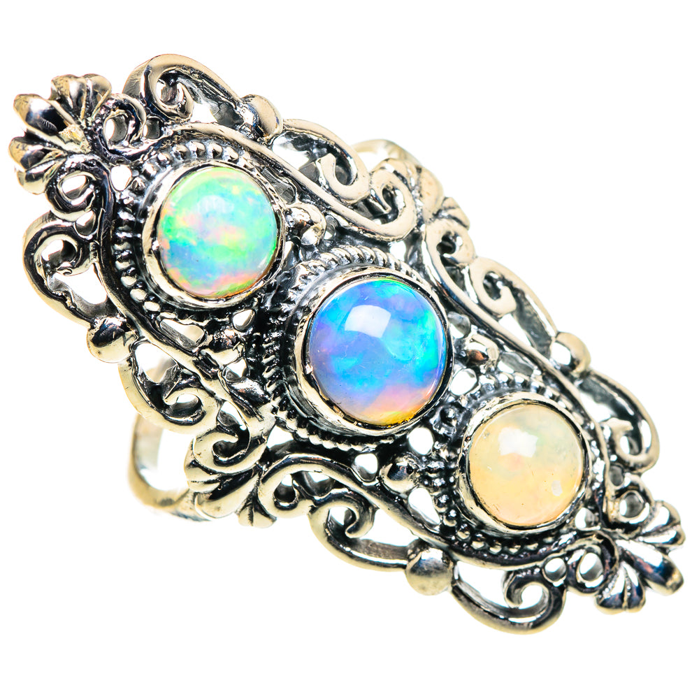 Ethiopian Opal Rings handcrafted by Ana Silver Co - RING86650