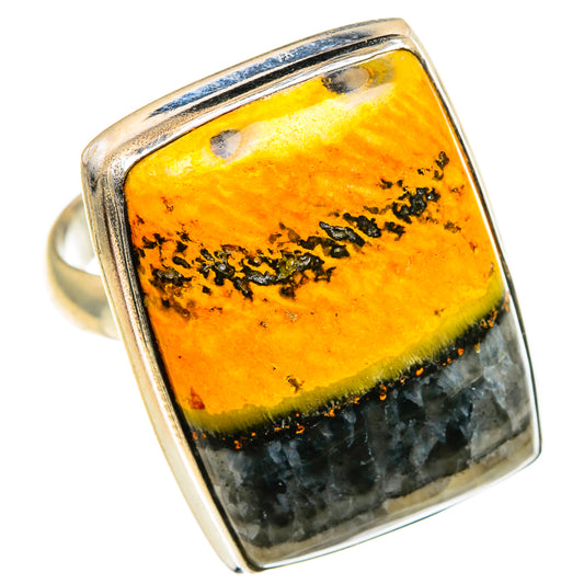 Bumble Bee Jasper Rings handcrafted by Ana Silver Co - RING86653