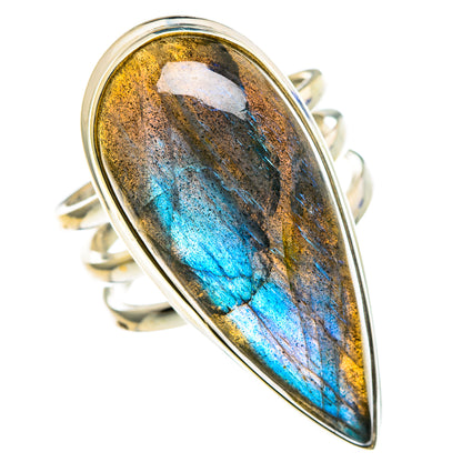 Labradorite Rings handcrafted by Ana Silver Co - RING86656